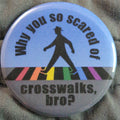 Why you so scared of crosswalks, bro?